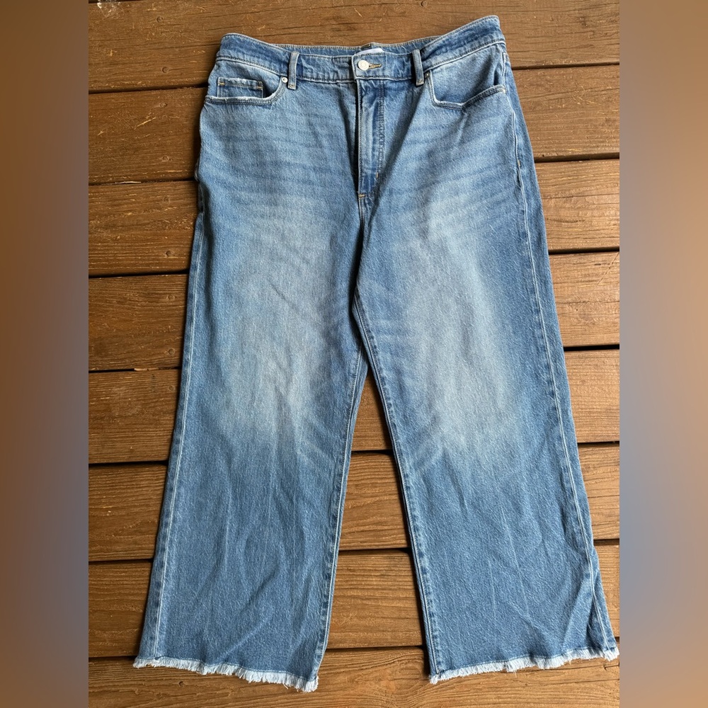 Ann Taylor Blue Flare & Wide Leg Jeans - Picture 1 of 7